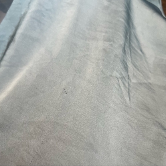 Women's Long Sleeve Satin Tie Blouse - a New Day Light Blue M - Picture 6 of 7